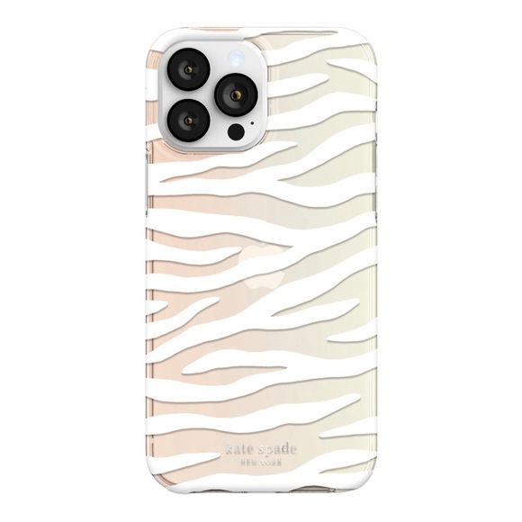 kate spade Other - KATE SPADE NEW YORK HARD CASE IPHONE 13 PRO MAX/12 PROMAX - WHITE ZEBRA